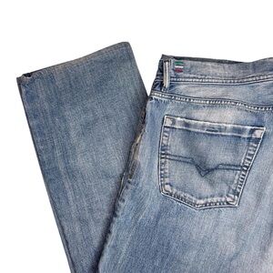 Diesel Kuratt Button-Fly Jeans 38 x 32 HEMMED TO 30 Wash 00702